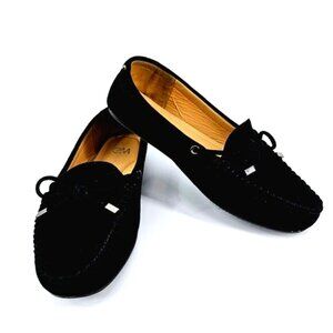 Chelsea Moreland Women's Size 10W Deanna Black Slip-on Flats/Shoes